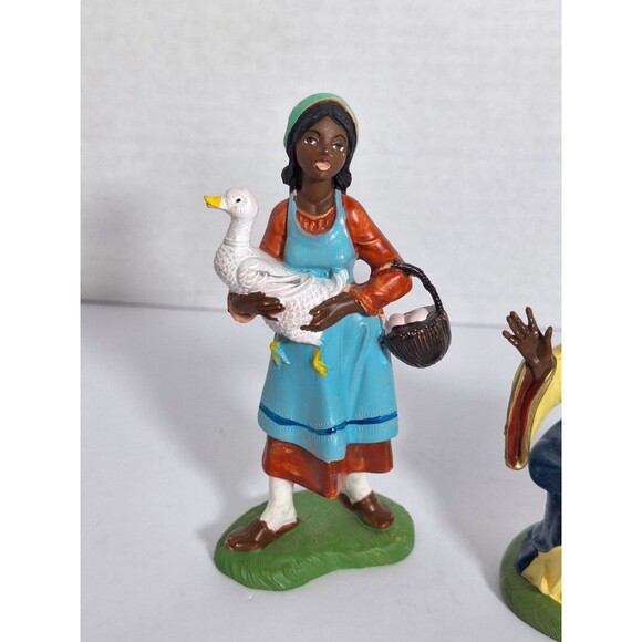 Vtg Depose Nativity Wisemen Mother Goose Italy Christmas Fontanini Hand Painted - Picture 2 of 11